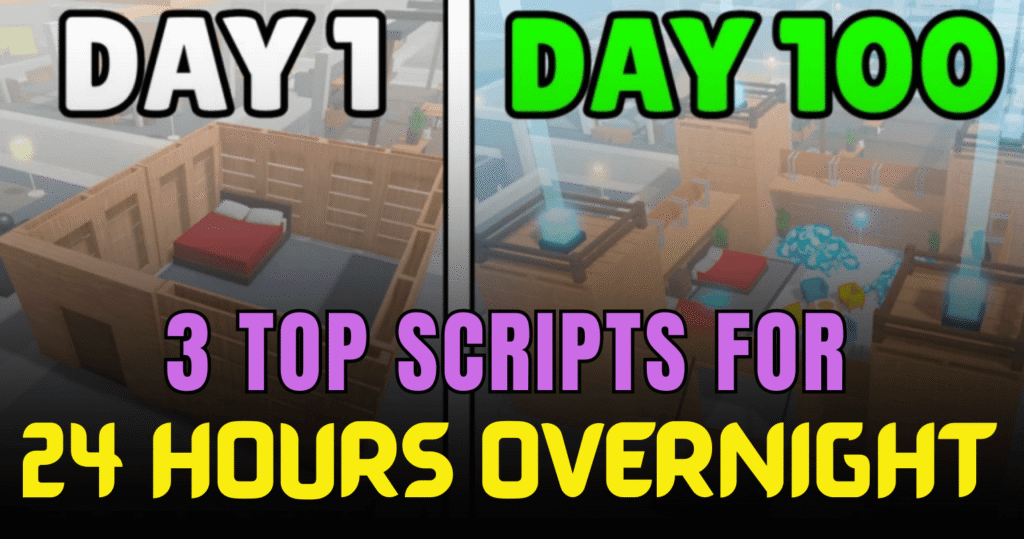 3 Top 24 Hours Overnight Scripts – Auto Eat, Auto Mine & Bring Items