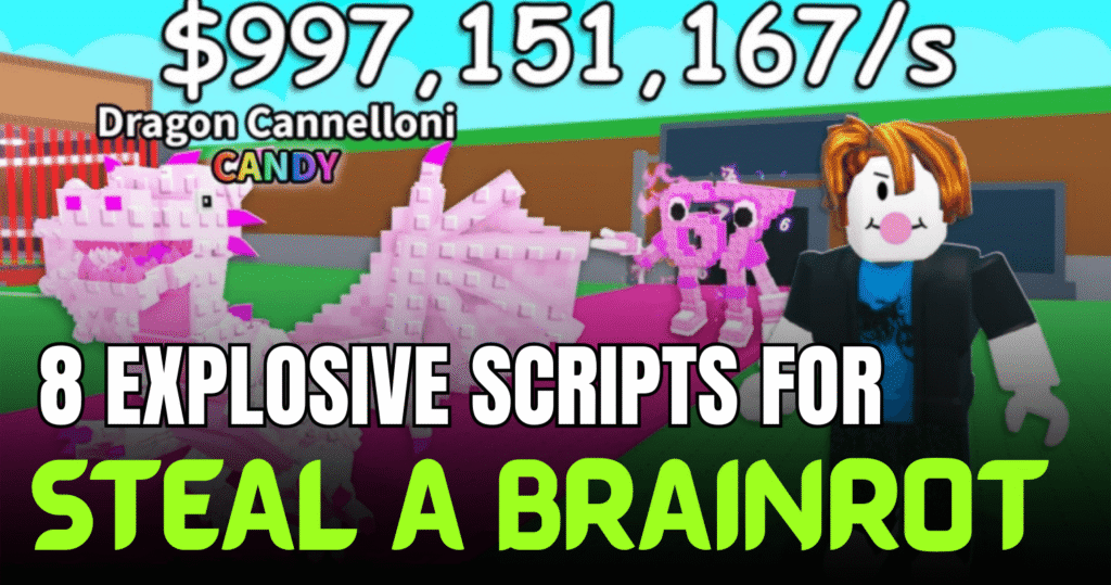 8 Explosive Steal a Brainrot Scripts – OP Anti Hit, Desync & Instant Steal Powers