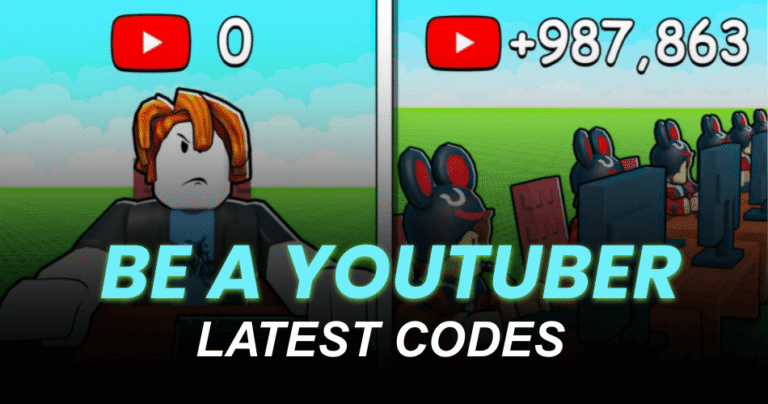 Be A YouTuber Codes 2026 Be A YouTuber Codes 768x404 