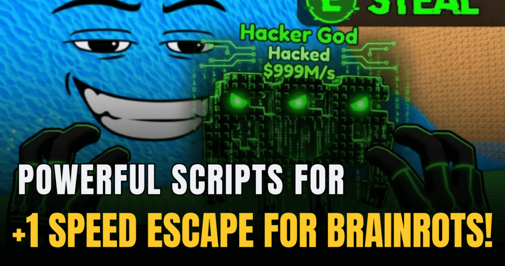 Powerful +1 Speed Escape for Brainrots! Script – Open Source Zenith Speed Boost