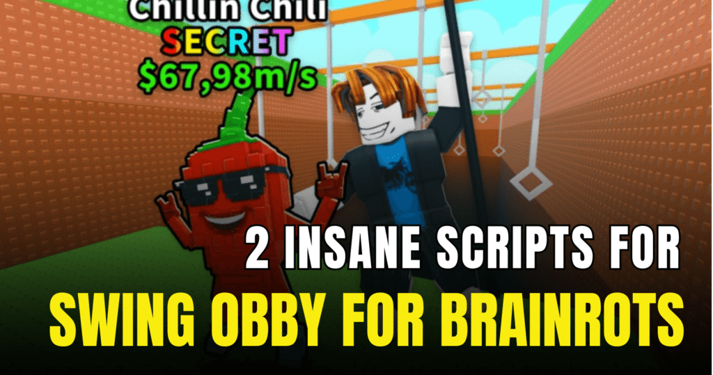 2 Insane Swing Obby for Brainrots Scripts – Ultimate Auto Swing, Fly & Auto Rebirth Power