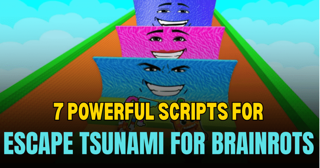 7 Powerful Escape Tsunami For Brainrots Scripts - Auto Farm, God Mode, Anti Tsunami & Teleport