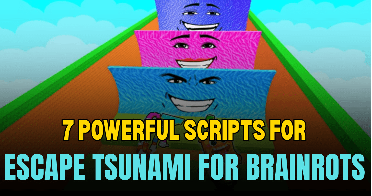 7 Powerful Escape Tsunami For Brainrots Scripts - Auto Farm, God Mode, Anti Tsunami & Teleport