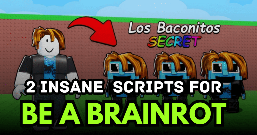 2 Insane Be a Brainrot Scripts - Auto Escape, Teleport & Auto Upgrade Power