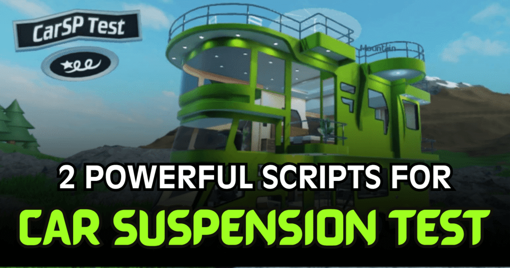 2 Powerful Car Suspension Test Scripts – Infinite Rocket Fuel & More