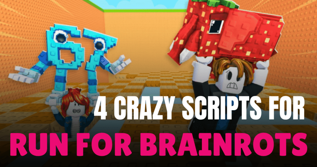 4 Crazy Run For Brainrots Scripts - Auto Farm, Teleport, Rebirth & Fly Power