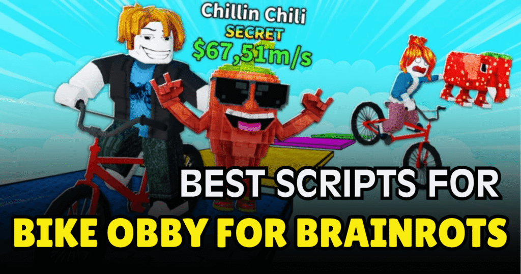 Bike Obby for Brainrots Script – Auto Escape, Auto Sell, Rebirth & Speed