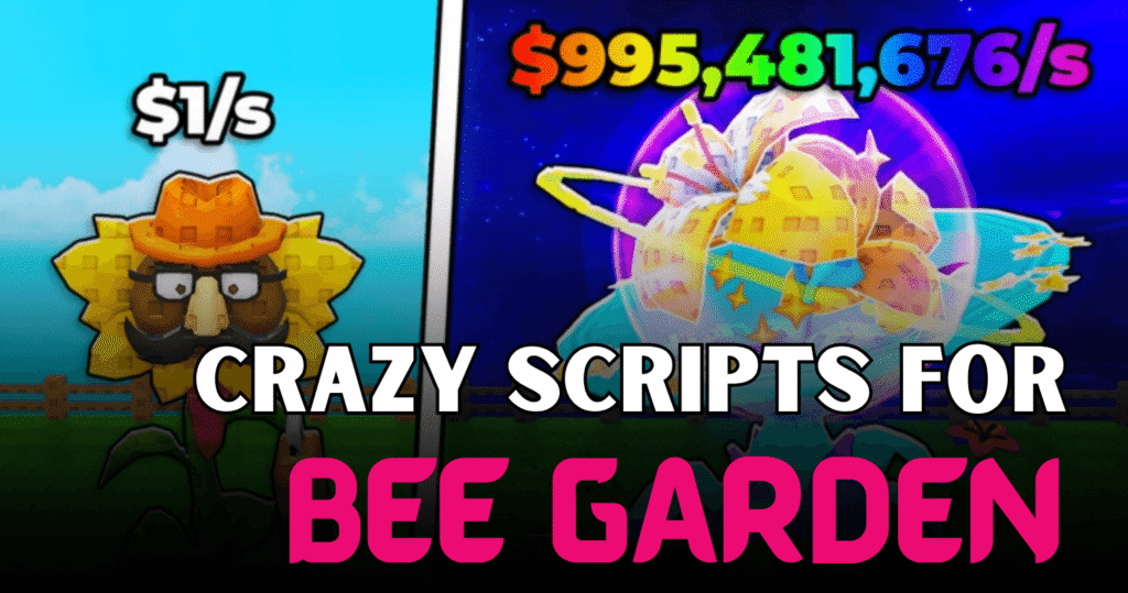 Crazy Bee Garden Script – Auto Collect Coins, Unlock All & Auto Sell