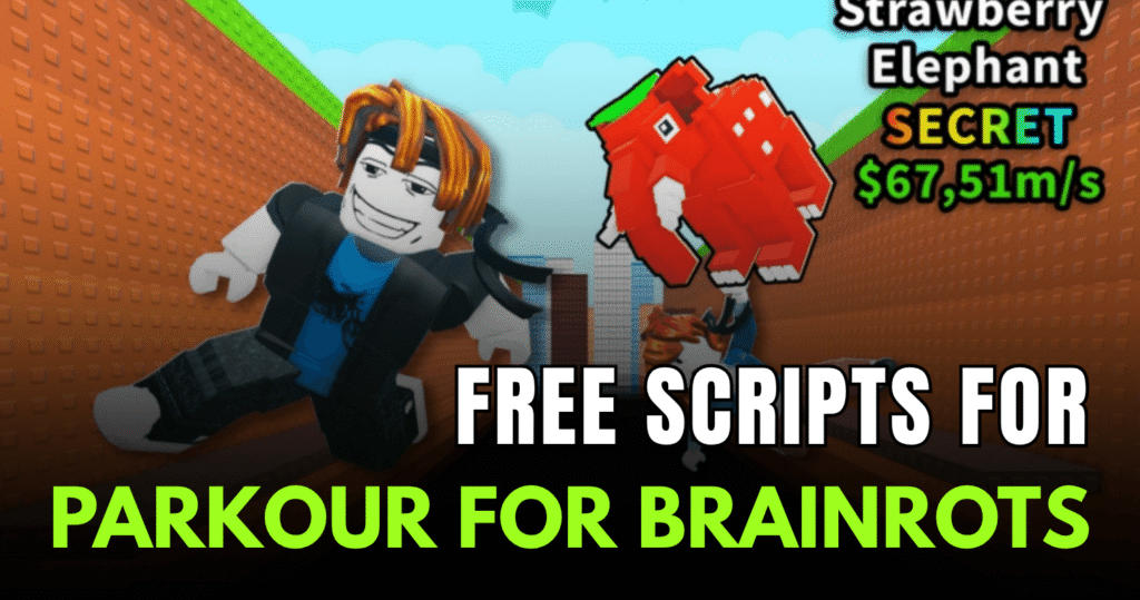 Free Parkour For Brainrots Script - Auto Secret, Auto Impossible & Cash Farm