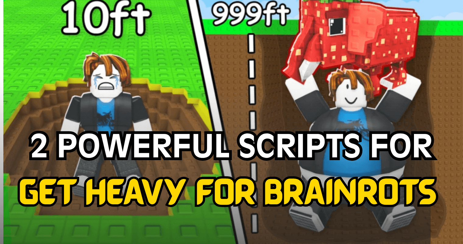 02 Powerful Get HEAVY for Brainrots Scripts - OP Auto Farm, Auto Upgrade & Cash Boost