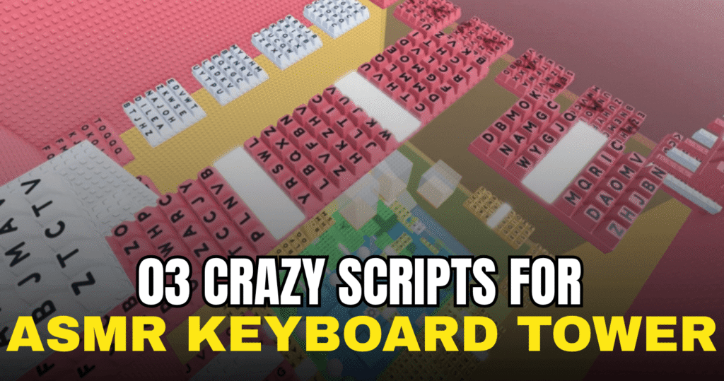 3 Crazy ASMR Keyboard Tower Scripts - Auto Farm, TP To Top & Troll Features