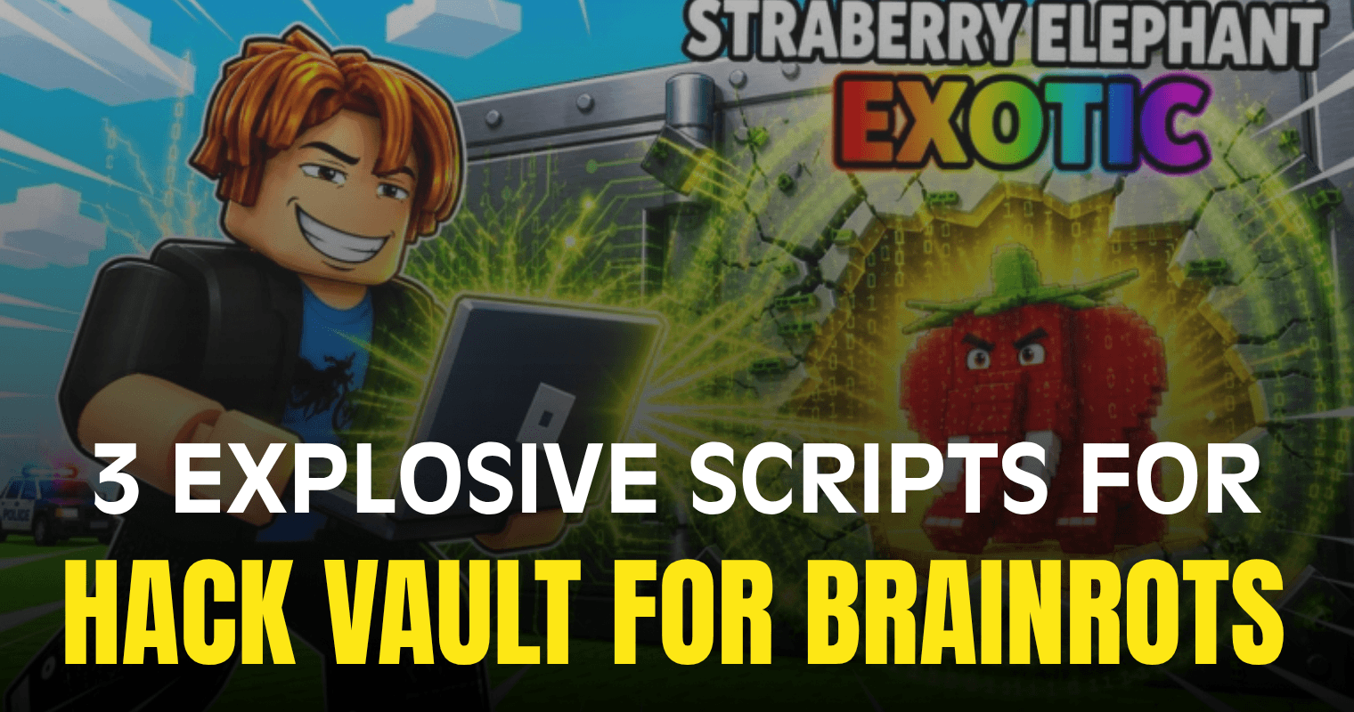 3 Explosive Hack Vault for Brainrots Scripts – Auto Farm, Fly, Speed & Cash Features