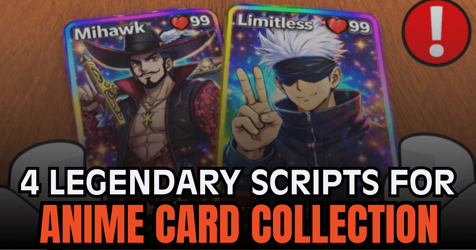 4 Legendary Anime Card Collection Scripts - OP Auto Spin, Auto Farm & Mythic Luck Features