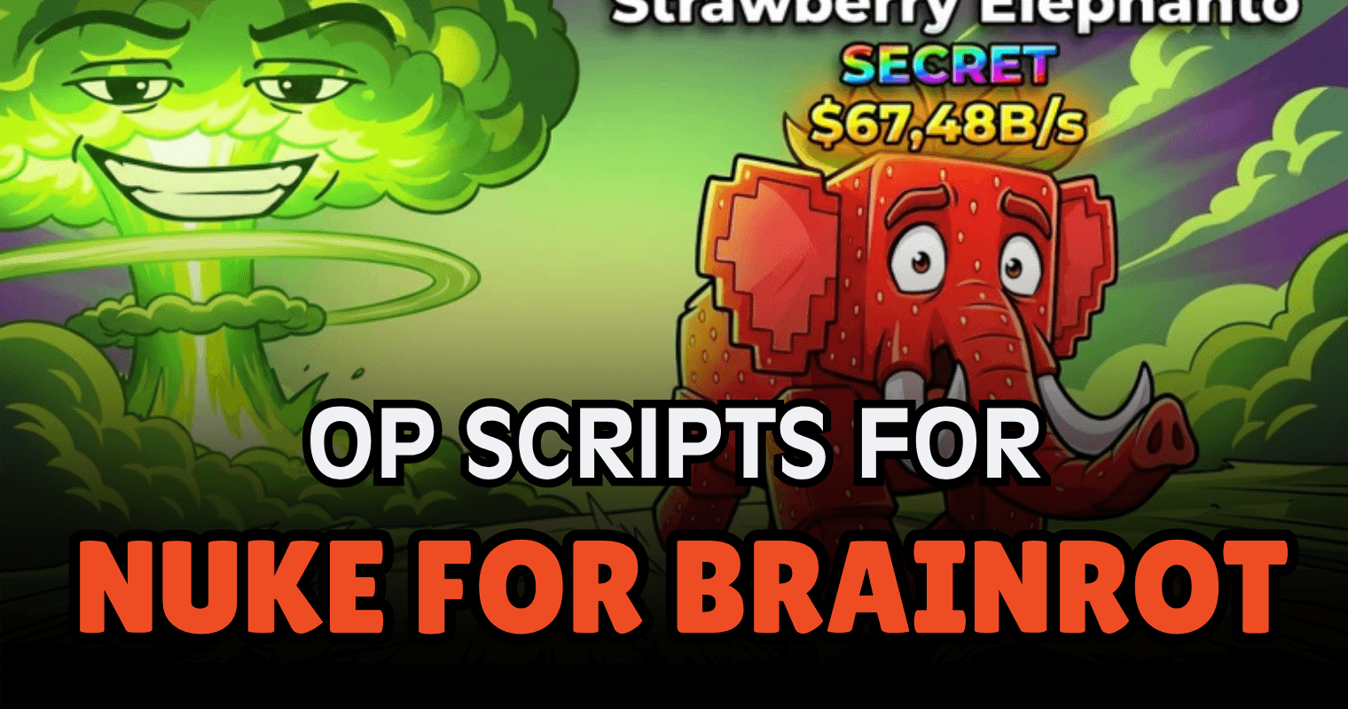 OP Nuke for Brainrot Script - Teleport Zones, Shops & SafeZone Mobile UI