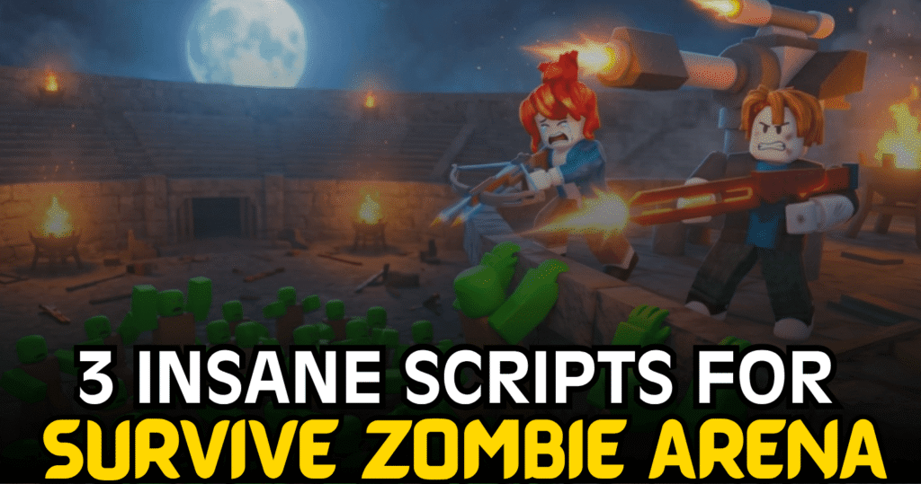 3 Insane Survive Zombie Arena Scripts – Kill Aura, Auto Farm & Insta Kill