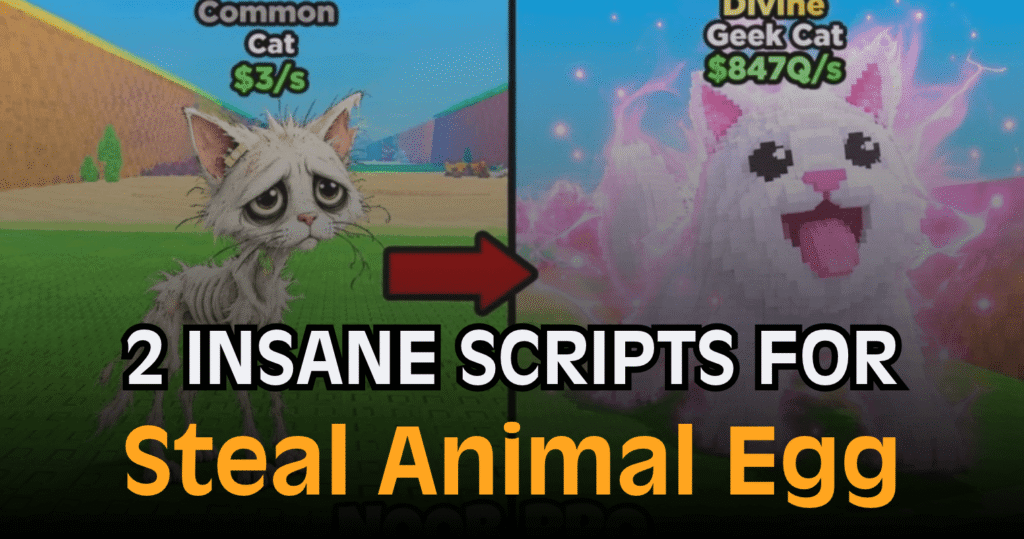 2 Insane Steal Animal Egg Scripts - Auto Steal, Hatch, Cook & Upgrade